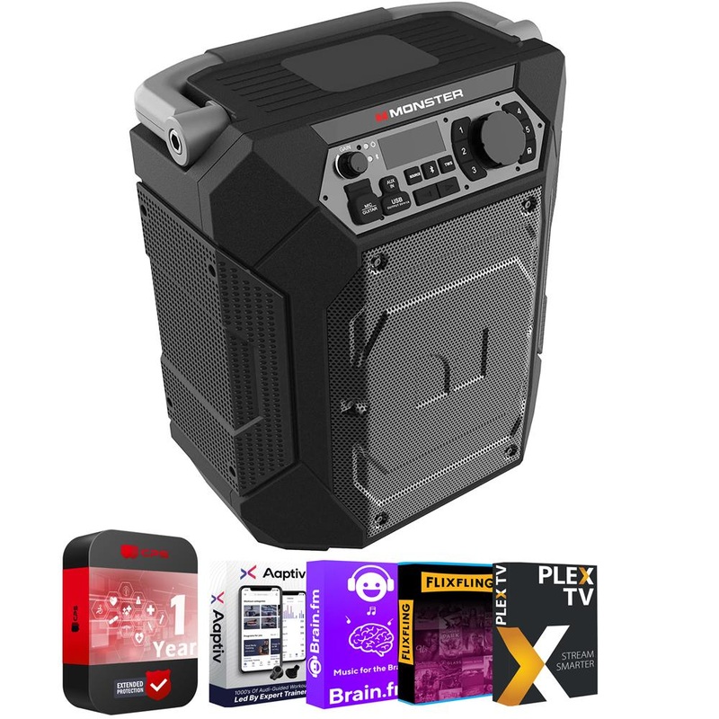 Monster Rocker 270 Sport Portable Indoor/Outdoor Wireless Speaker + Protection Pack