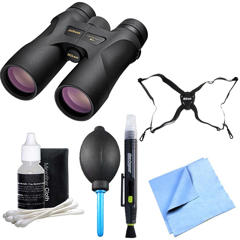 Nikon 16002 PROSTAFF 7S 8x42 All-Terrain Binoculars Explorer Bundle