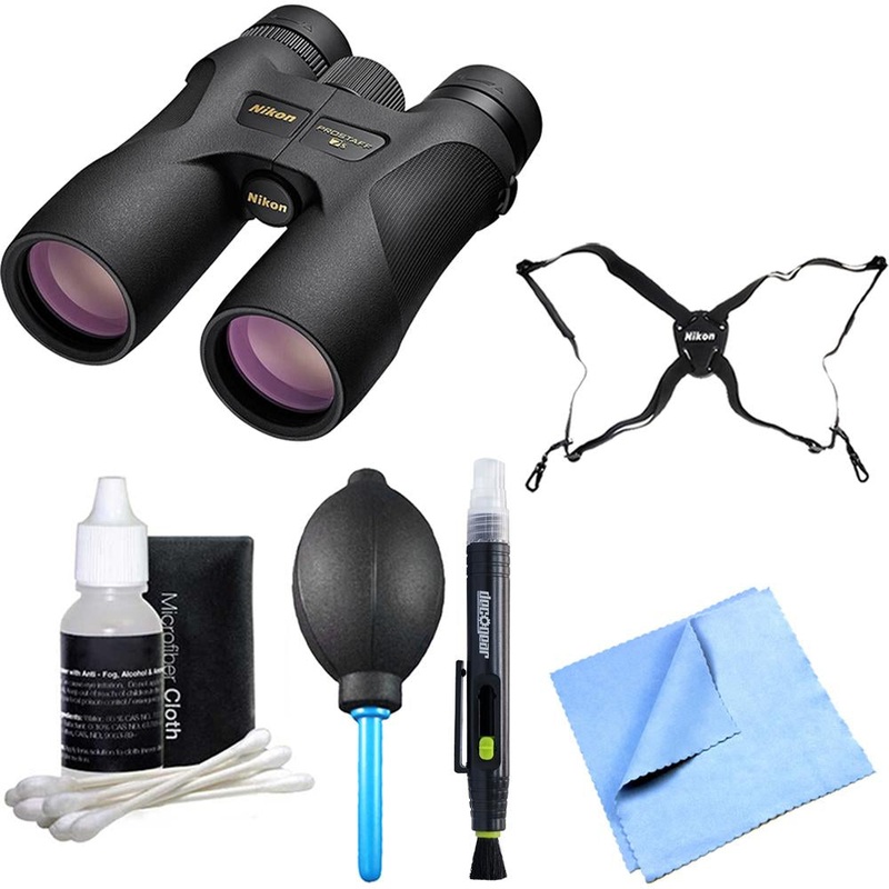 Nikon 16003 PROSTAFF 7S 10x42 All-Terrain Binoculars Explorer Bundle