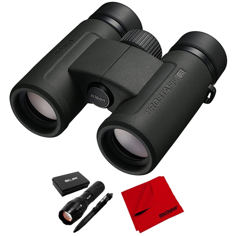 Nikon 16775 PROSTAFF P3 10X30 Binoculars w/ Tactical Accessories Bundle