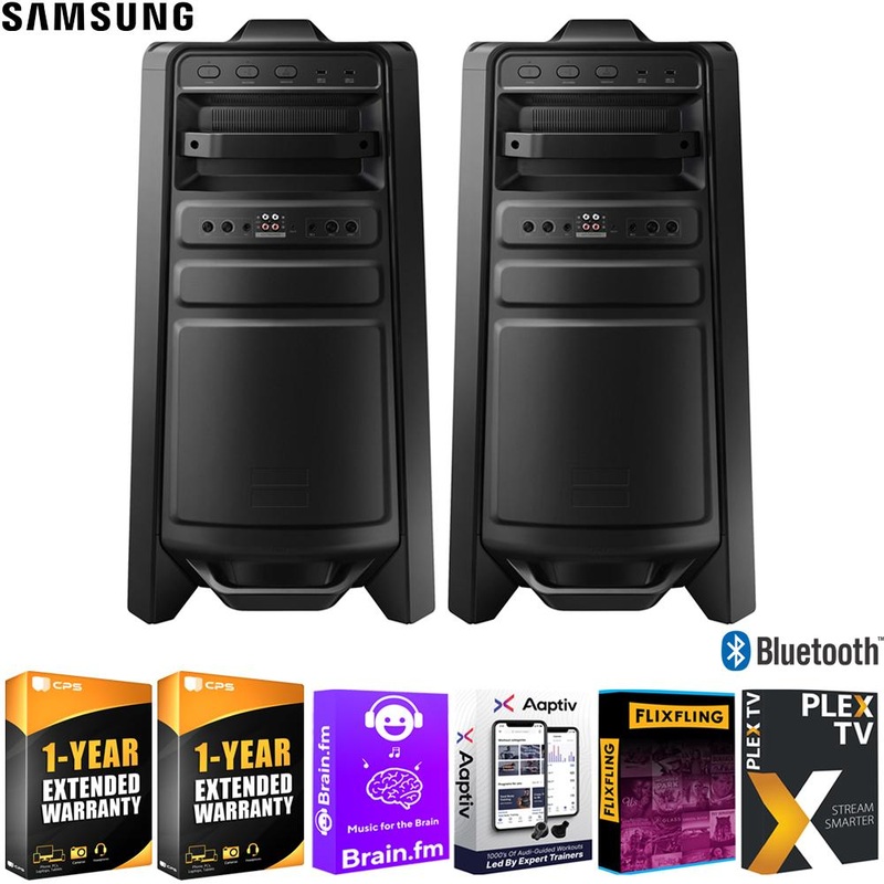 Samsung MX-T70 Giga Party Audio 1500W Speaker & Subwoofer 2-Pack +Warranty Bundle