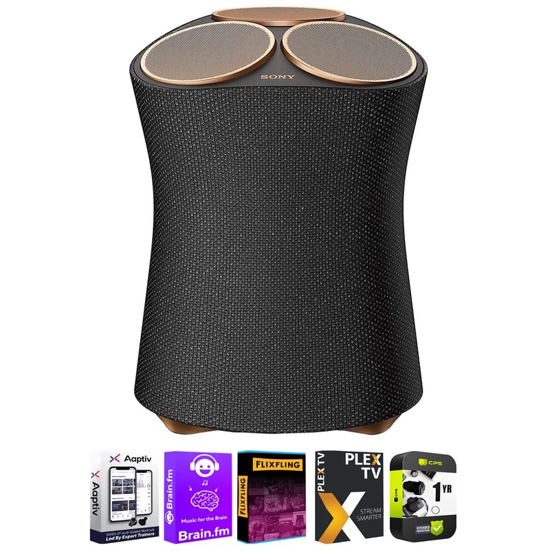 Sony 360 Reality Audio Premium Wireless BT Speaker with Extended Warranty Bundle