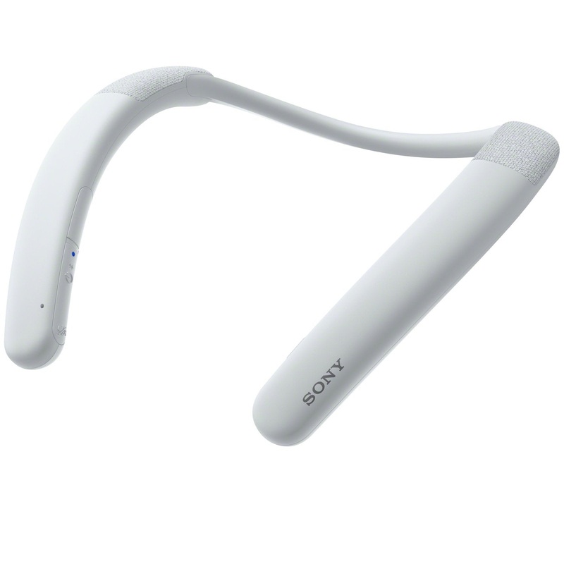 Sony Neckband Portable Wireless Bluetooth Speaker, White - SRSNB10/W - Refurbished
