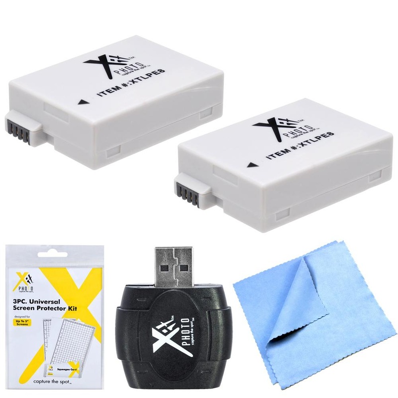 Generic Essential LP-E8 Battery Bundle for Canon EOS T5I and T3I Digital Cameras