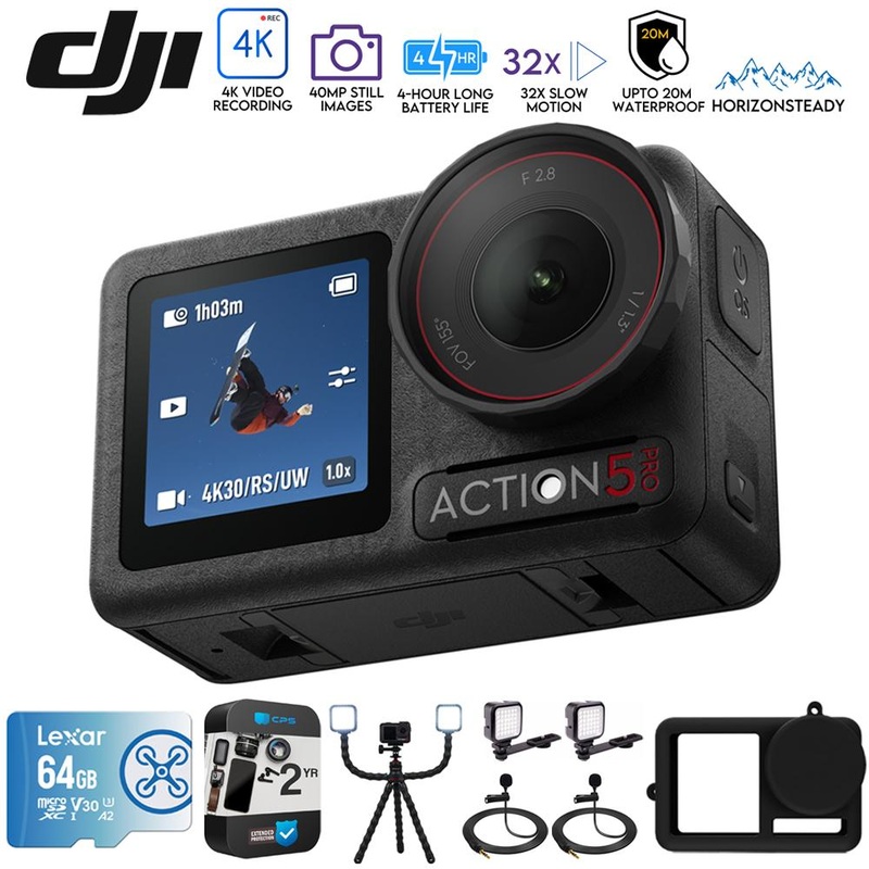 DJI Osmo Action 5 Pro Standard Combo w/ Vlogging Accessories Bundle