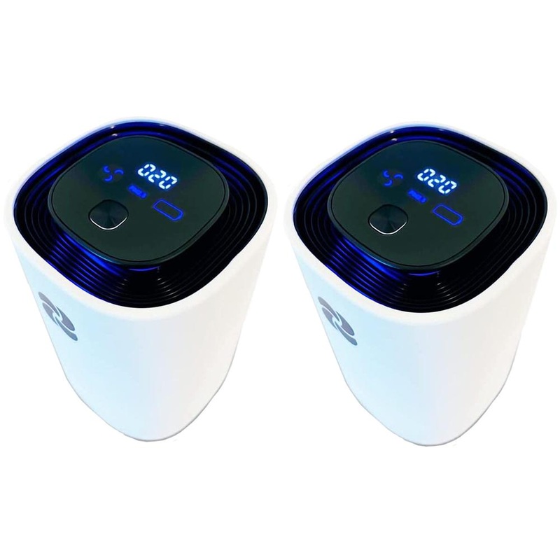 KIKI Pure Pro Personal Air Purifier/Ionizer - White (2-Pack)