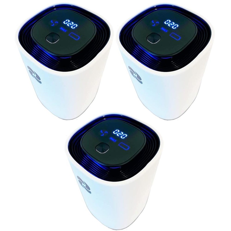 KIKI Pure Pro Personal Air Purifier/Ionizer - White (3-Pack)