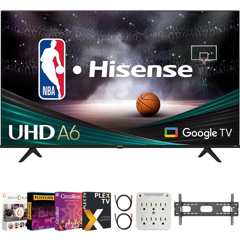 Hisense 50 inch Class A6 Series LED 4K UHD Smart Google TV+Movies Streaming Pack