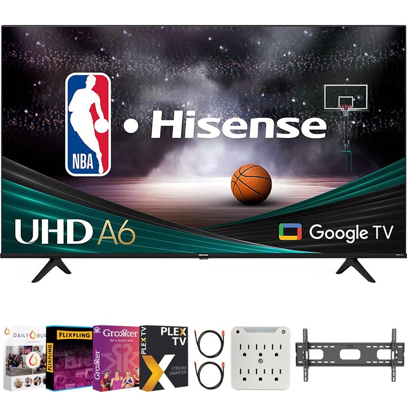 Hisense 65 inch Class A6 Series LED 4K UHD Smart Google TV+Movies Streaming Pack