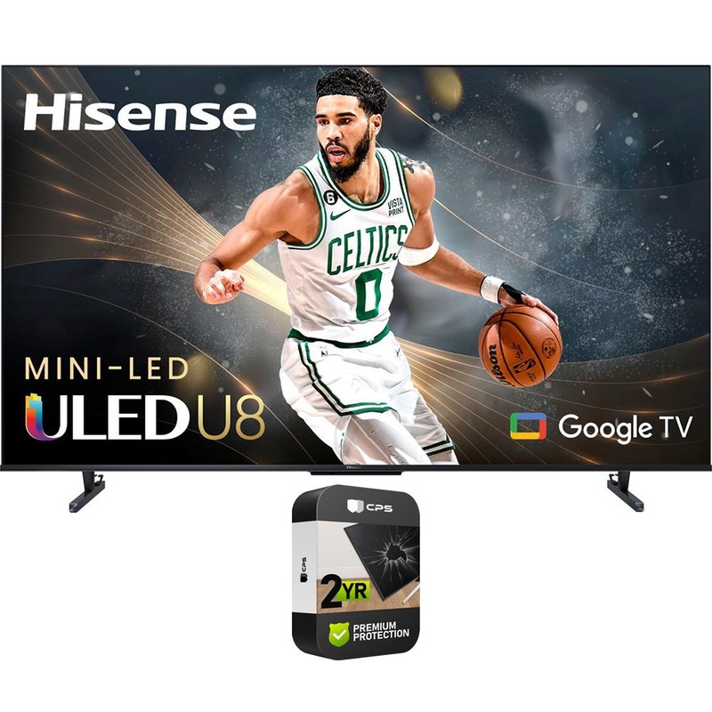 Hisense 65 Inch Class U8 Series 4K Mini-LED ULED Google TV with 2 Year Warranty