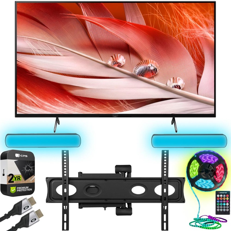 Sony 65" X90J 4K UHD LED Smart TV Refurbished w/ Monster Wall Mount + Warranty Bundle