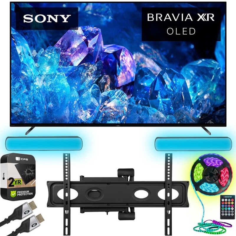 Sony Bravia XR 55" 4K HDR OLED Smart TV Refurb. +Monster Wall Mount + Warranty Bundle