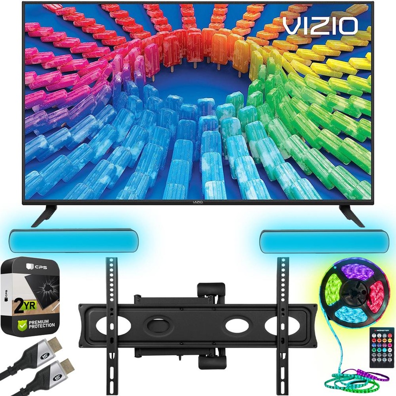 Vizio V-Series 65" 4K UHD HDR Smart TV Refurb. w/ Monster Wall Mount + Warranty Bundle