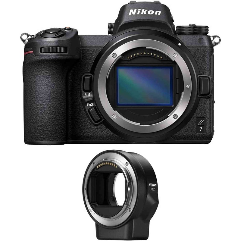 Nikon Z7 45.7MP FX-Format 4K Mirrorless Camera with FTZ Mount Adapter (Renewed) - Reconditioned