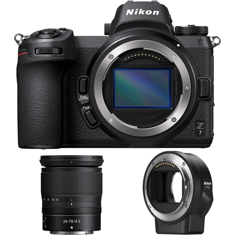 Nikon Z7 45.7MP FX Mirrorless Camera with 24-70mm Lens and FTZ Adapter (Renewed) - Reconditioned