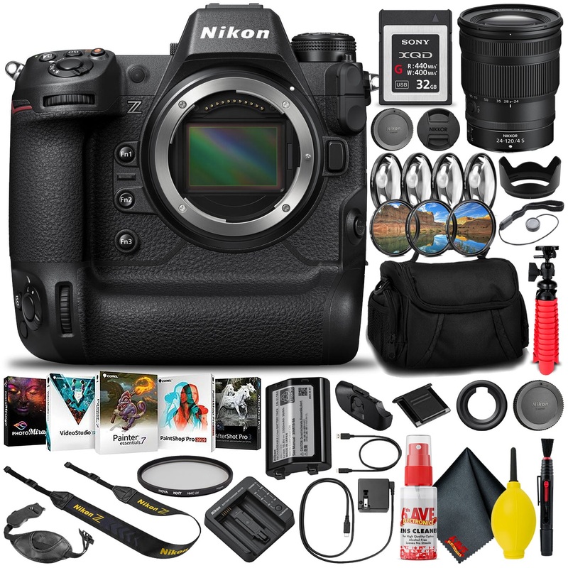Nikon Z9 Mirrorless Camera (1669) with 24-120mm Lens + 32GB XQD Card (INTL) - Reconditioned