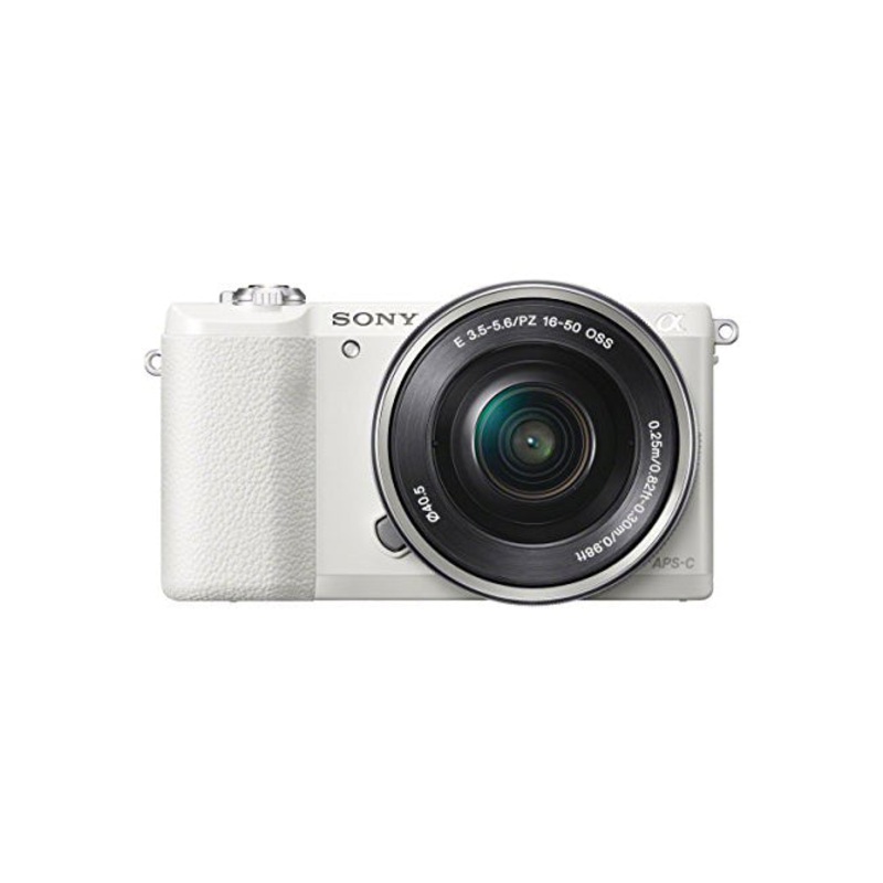 Sony a5100 16-50mm Mirrorless Digital Camera with 3-Inch Flip Up LCD (White) (Renewed) - Reconditioned