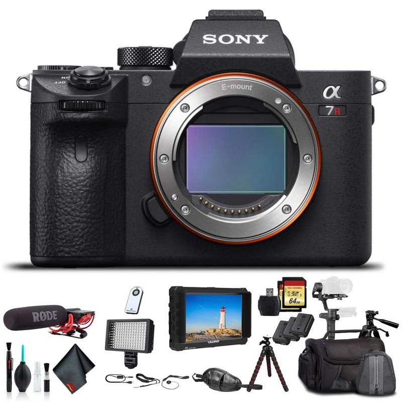 Sony Alpha a7R III Mirrorless Camera ILCE7RM3/B with Soft Bag, Zhiyun-Tech WEEBILL Stabilizer, 2X Extra Batteries, Rode - Used