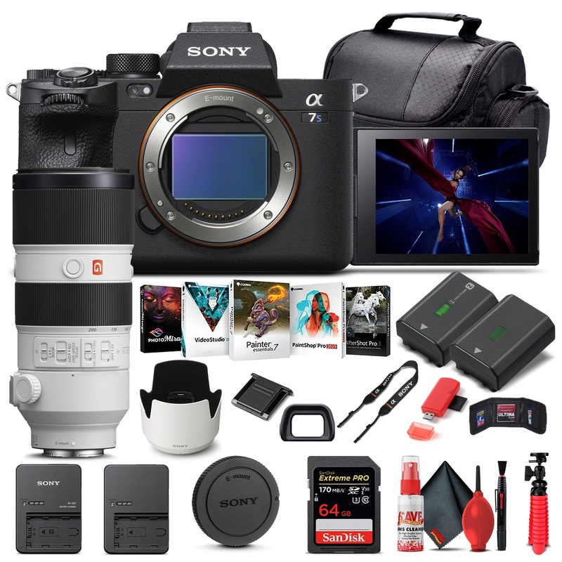 Sony Alpha a7S III Mirrorless Camera W/ Sony FE 70-200mm Lens - Basic Bundle
