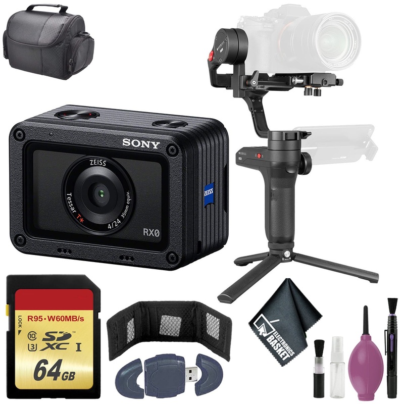 Zhiyun-Tech WEEBILL LAB Handheld Stabilizer - Sony RX0 1.0"-Type Sensor Ultra-Compact Waterproof/Shockproof Camera - 64GB Case Bundle