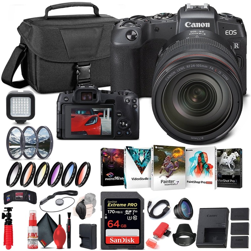 Canon EOS RP Mirrorless Camera with 24-105mm Lens (3380C012) + 64GB + More - Reconditioned