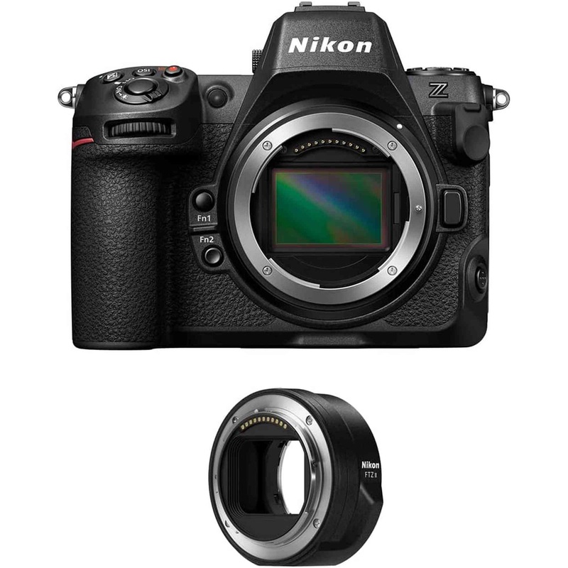 Nikon Z8 Mirrorless Camera (Body Only) Bundle with Nikon FTZ II Mount Adapter - Used