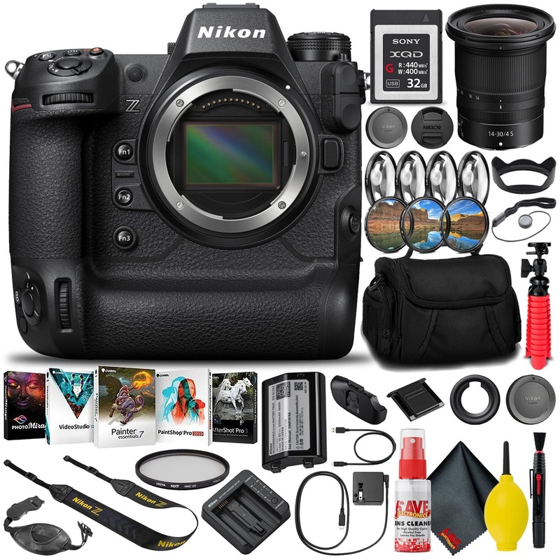 Nikon Z9 Mirrorless Camera (1669) with 14-30mm Lens + 32GB XQD Card (INTL) - Reconditioned