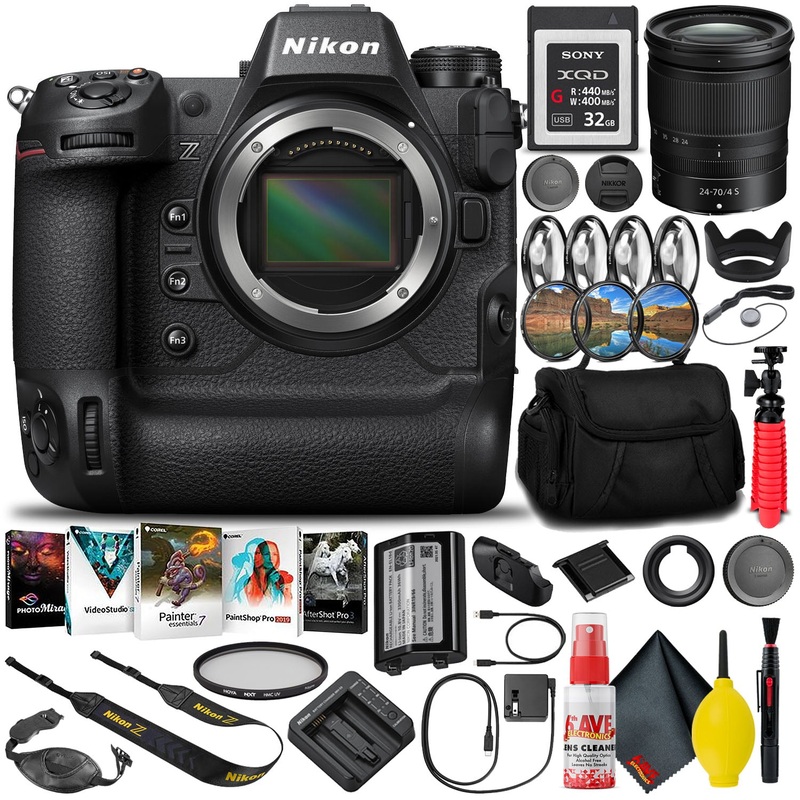 Nikon Z9 Mirrorless Camera (1669) with 24-70mm Lens + 32GB XQD Card (INTL) - Reconditioned