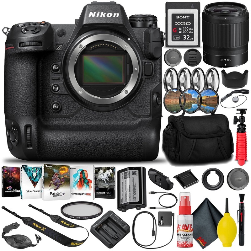 Nikon Z9 Mirrorless Camera (1669) with 35mm Lens + 32GB XQD Card (INTL) - Reconditioned