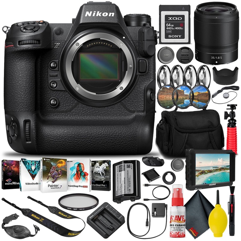 Nikon Z9 Mirrorless Camera (1669) with 35mm Lens + 64GB XQD Card (INTL) - Reconditioned