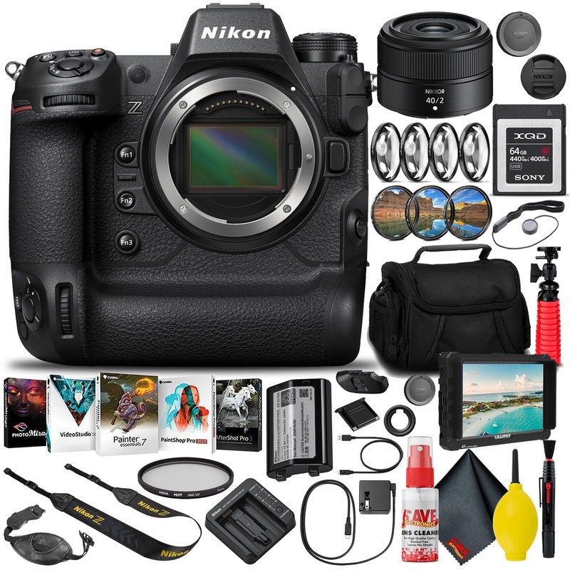 Nikon Z9 Mirrorless Camera (1669) with 40mm Lens + 64GB XQD Card (INTL) - Reconditioned