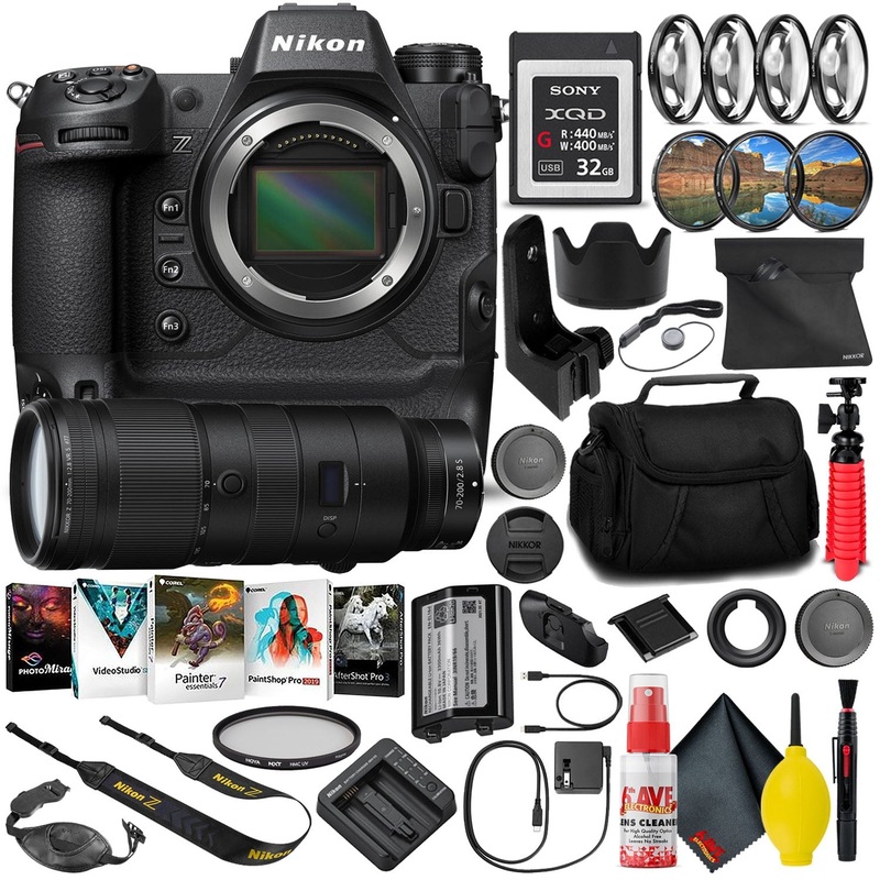 Nikon Z9 Mirrorless Camera (1669) with 70-200mm Lens + 32GB XQD Card (INTL)