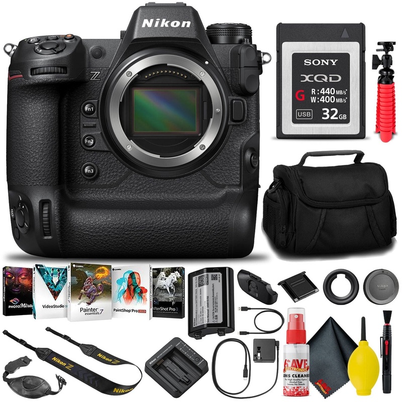Nikon Z9 Mirrorless Camera Body (1669) with 32GB XQD Card + Software (INTL) - Reconditioned