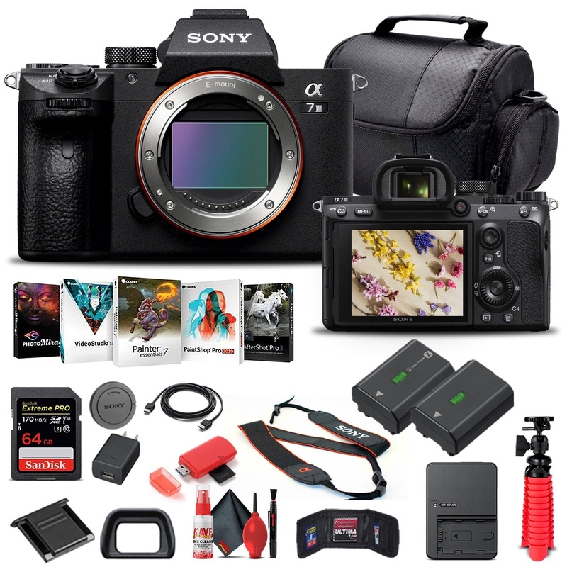 Sony Alpha a7 III Mirrorless Camera Body Only ILCE7M3/B - Basic Bundle - Reconditioned