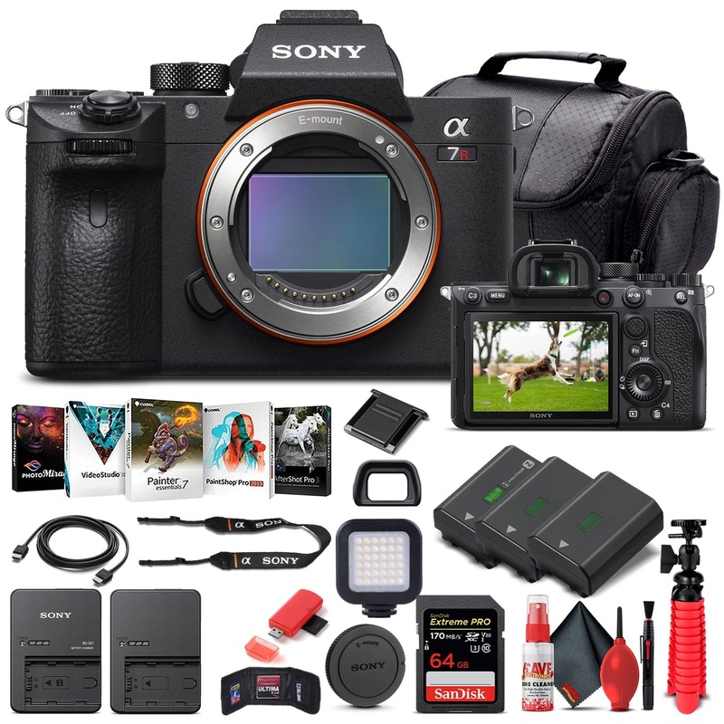 Sony Alpha a7R IV Mirrorless Camera Body Only ILCE7RM4/B - Advanced Bundle - Reconditioned