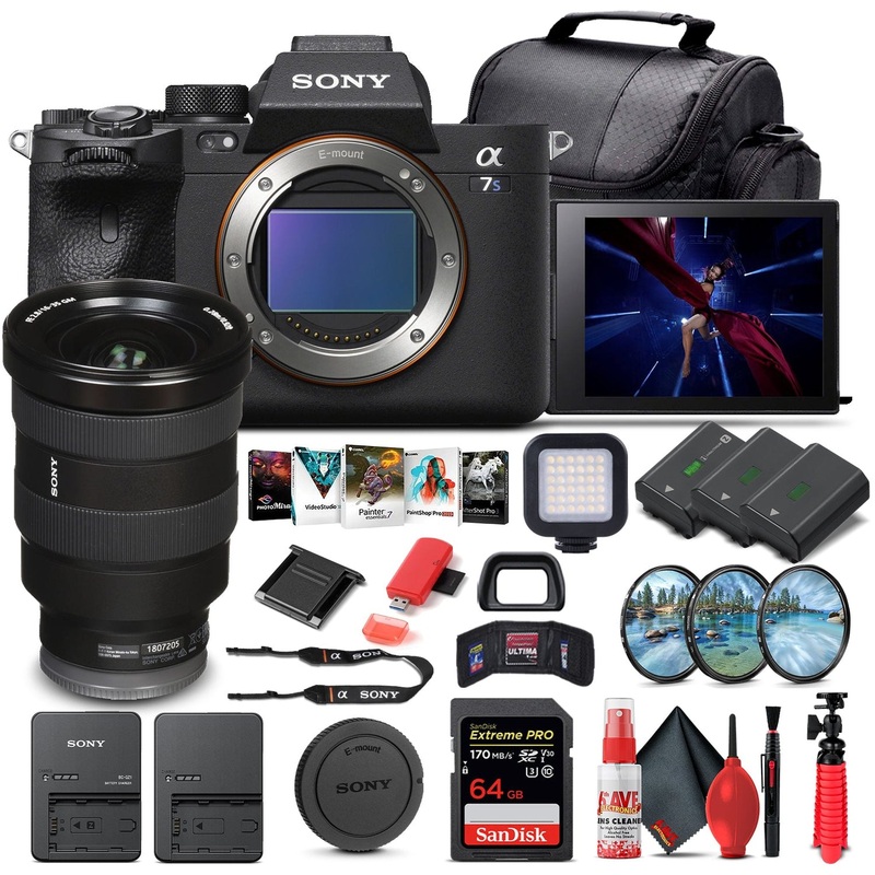 Sony Alpha a7S III Mirrorless Camera W/ Sony FE 16-35mm Lens - Advanced Bundle - Reconditioned