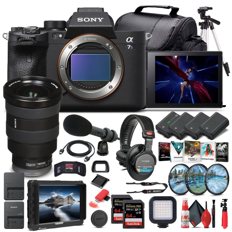Sony Alpha a7S III Mirrorless Camera W/ Sony FE 16-35mm Lens - Pro Bundle - Reconditioned