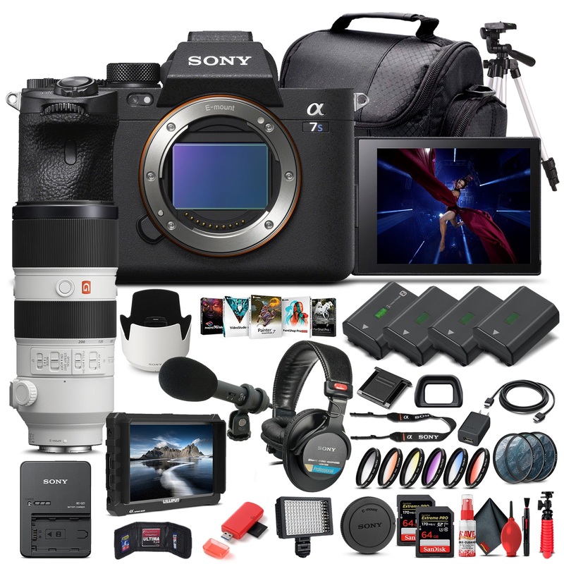 Sony Alpha a7S III Mirrorless Camera W/ Sony FE 70-200mm Lens - Pro Bundle - Reconditioned