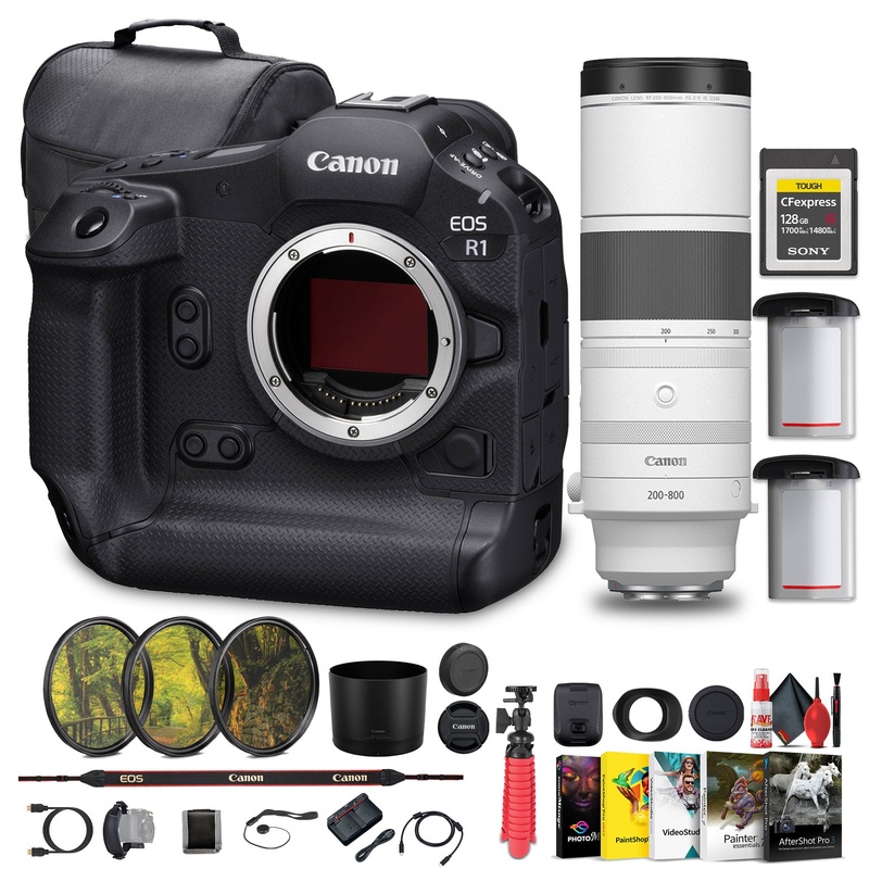 Canon EOS R1 Mirrorless Camera - 24MP, Full-Frame Stacked BSI CMOS Sensor Bundle - Reconditioned