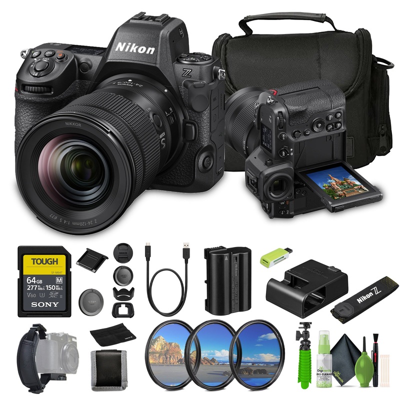 Nikon Z8 Mirrorless Camera with 24-120mm f/4 Lens (1698) Bundle - Reconditioned