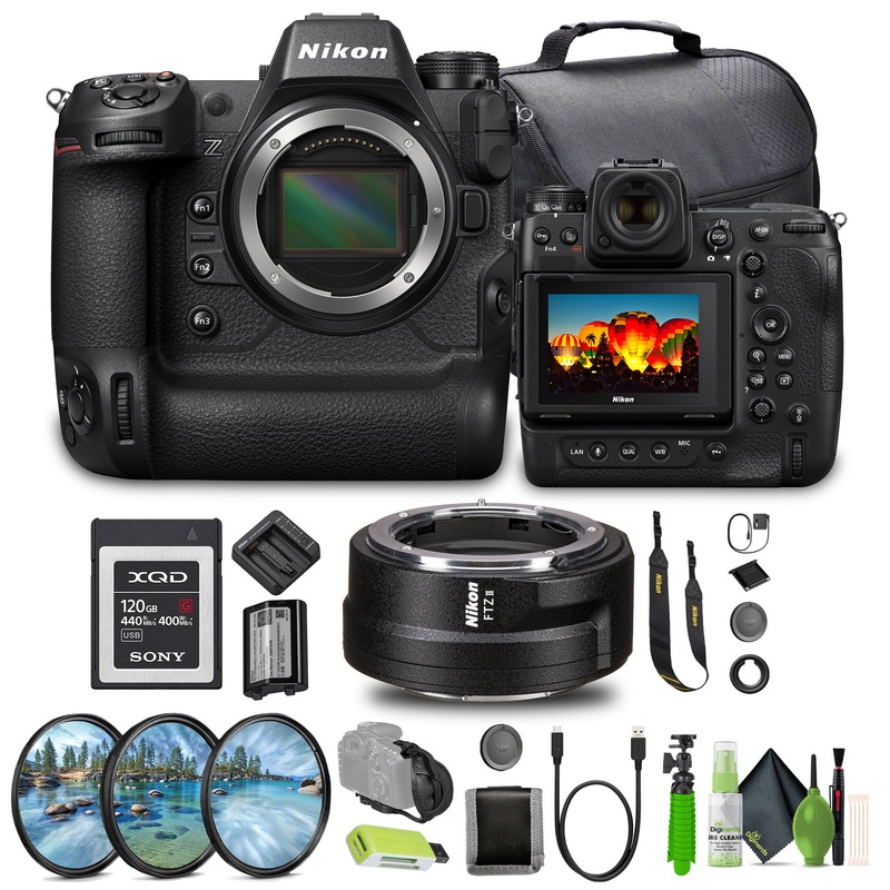 Nikon Z9 Flagship Professional Full-Frame Stills/Video FX-Format Mirrorless Camera Bundle - Reconditioned