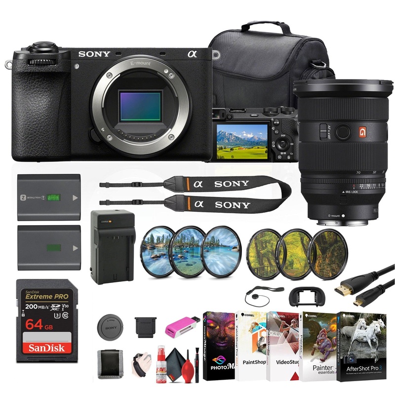 Sony a6700 Mirrorless Camera + Sony FE 24-70mm Lens + Filter Kit + Bag + More - Reconditioned