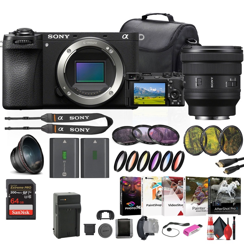 Sony a6700 Mirrorless Camera + Sony FE PZ 16-35mm Lens + Filter Kit + More - Reconditioned