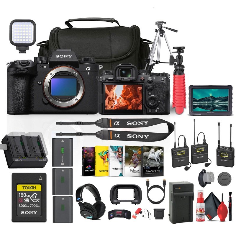 Sony Alpha a1 II Full-Frame Interchangeable Lens Mirrorless Camera + Mic System Bundle - Reconditioned