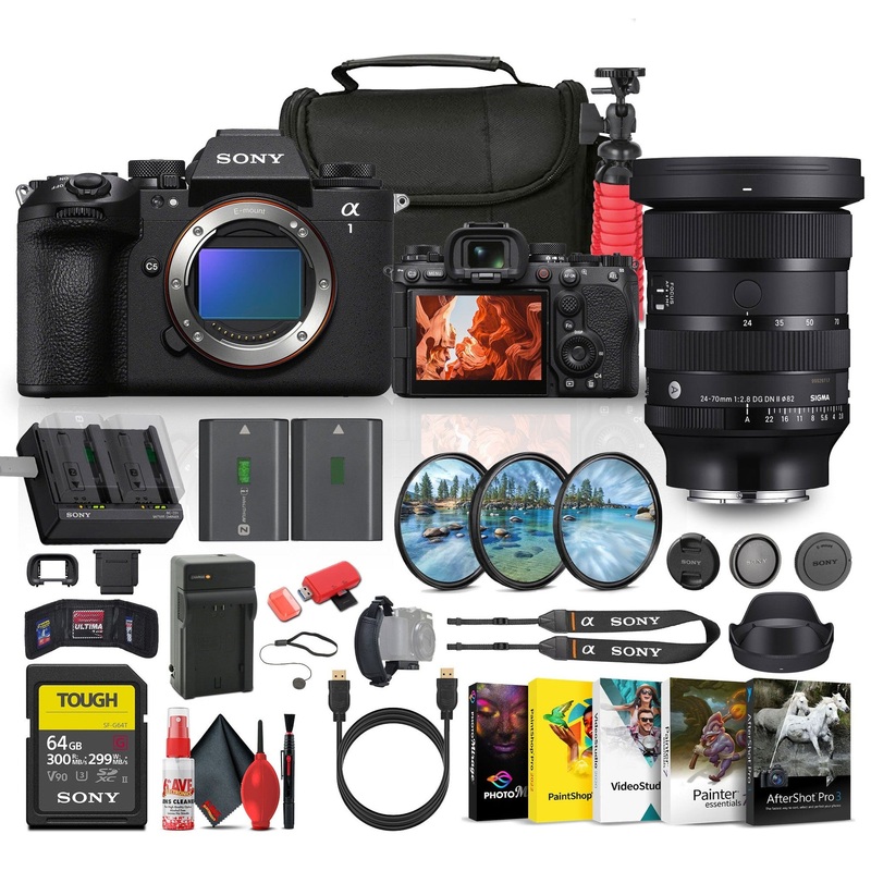 Sony Alpha a1 II Full-Frame Interchangeable Lens Mirrorless Camera + Sigma Lens Bundle - Reconditioned