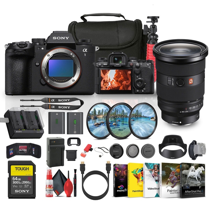 Sony Alpha a1 II Full-Frame Interchangeable Lens Mirrorless Camera + Sony Lens Bundle - Reconditioned