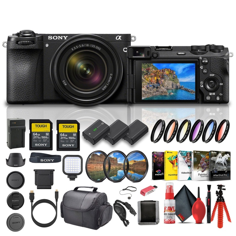 Sony Alpha a6700 Mirrorless Camera, 26 MP Sensor, 4K Video, and Vlog Bundle - Reconditioned