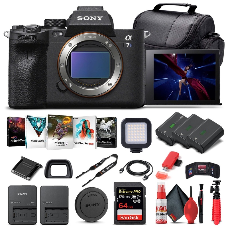 Sony Alpha a7S III Mirrorless Camera Body Only ILCE7SM3/B - Advanced Bundle - Reconditioned