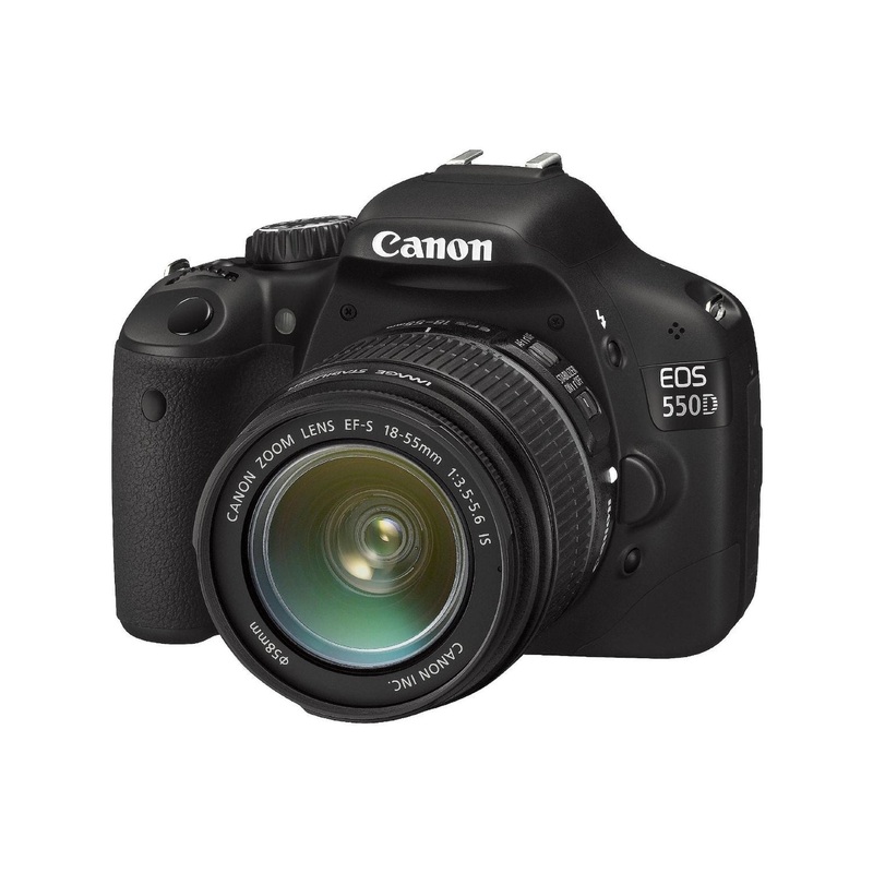 Canon EOS 550D (European EOS Rebel T2i) 18 MP CMOS APS-C Digital SLR Camera with 3.0-Inch LCD and EF-S 18-55mm f/3.5-5.6 is Lens (Body & Lens Made in Japan) - Used
