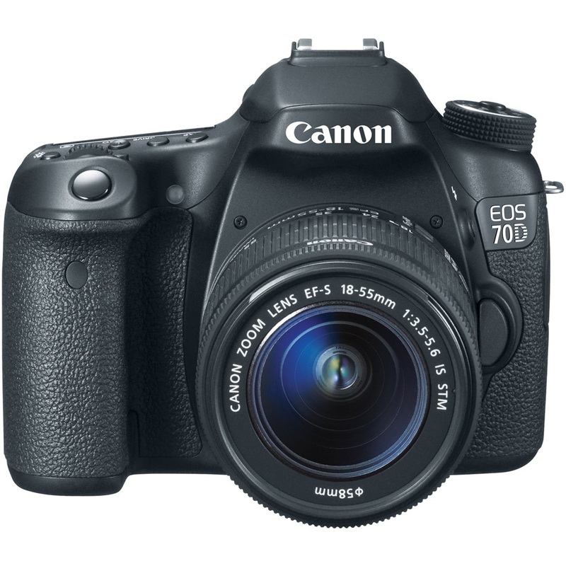 Canon EOS 70D DSLR Camera with 18-55mm STM f/3.5-5.6 Lens